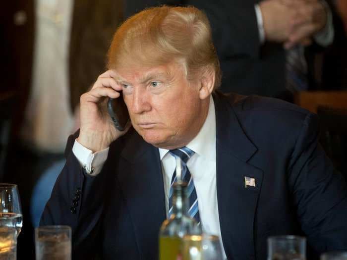 Trump's tweet claiming he 'only uses government phones' was sent from an iPhone