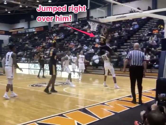 Top NBA prospect Ja Morant leapt over his defender for one of the most insane dunks of the year