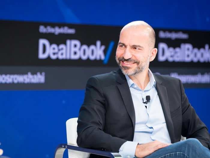 Uber's CEO says 'the most needy' furloughed government workers are starting to drive for the company, but that this isn't how it wants to recruit