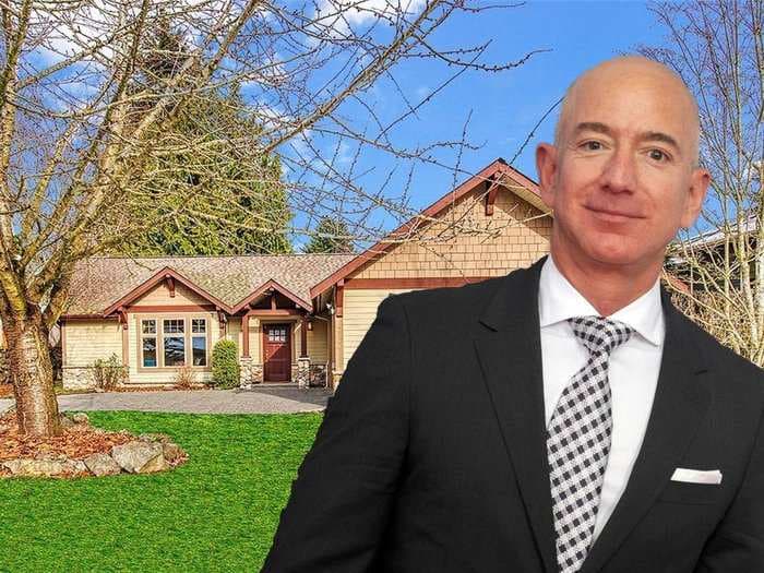 See inside the modest Bellevue, Washington, house Jeff Bezos was renting when he started Amazon, now on the market for $1.5 million