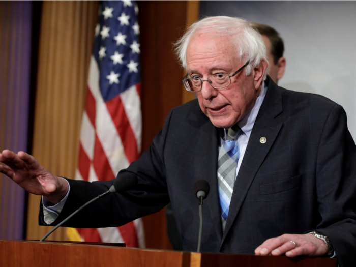 Bernie Sanders pledges to support whoever the Democratic nominee is in 2020 to defeat Trump, but hopes it'll be him