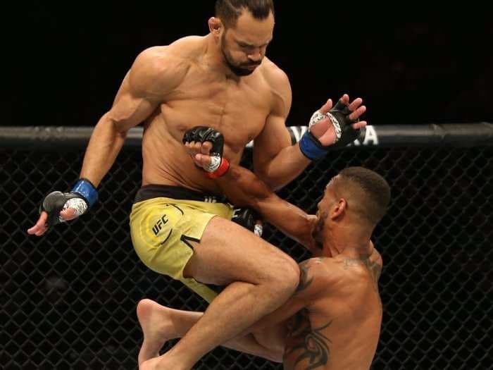A 25-year-old Brazilian made his UFC debut on Saturday, and won praise for his button-bashing PlayStation style victory