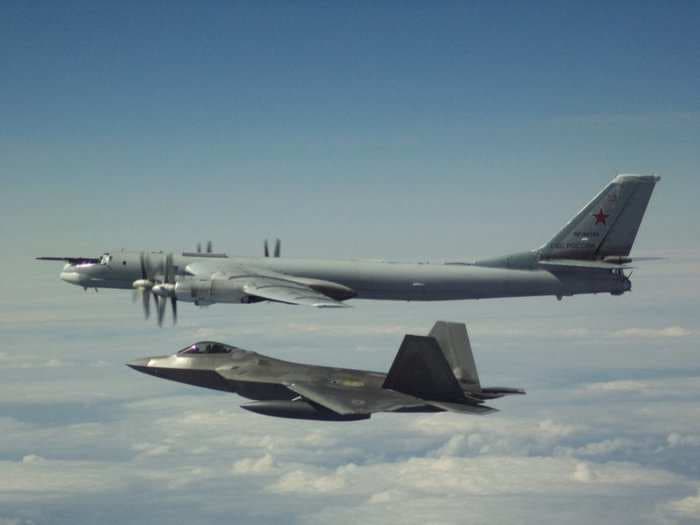 Russia flew bombers off the coast of Alaska twice in two days, forcing the US to scramble stealth fighters in response
