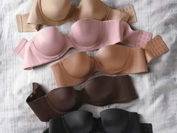 This $62 strapless bra is the only one I've worn that doesn't fall down