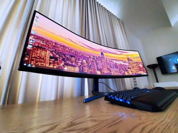 I tried Samsung's new outrageously wide $1,500 computer monitor - here's what it's like