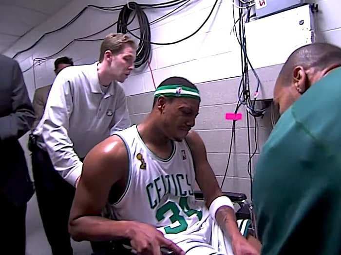 Paul Pierce confessed to a long-standing NBA conspiracy theory about his infamous 'wheelchair injury' in the NBA Finals