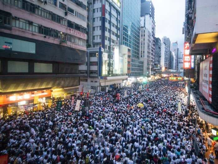 Hundreds of thousands of protesters took to the streets in Hong Kong to express their outrage against a bill that would allow residents to be tried in China