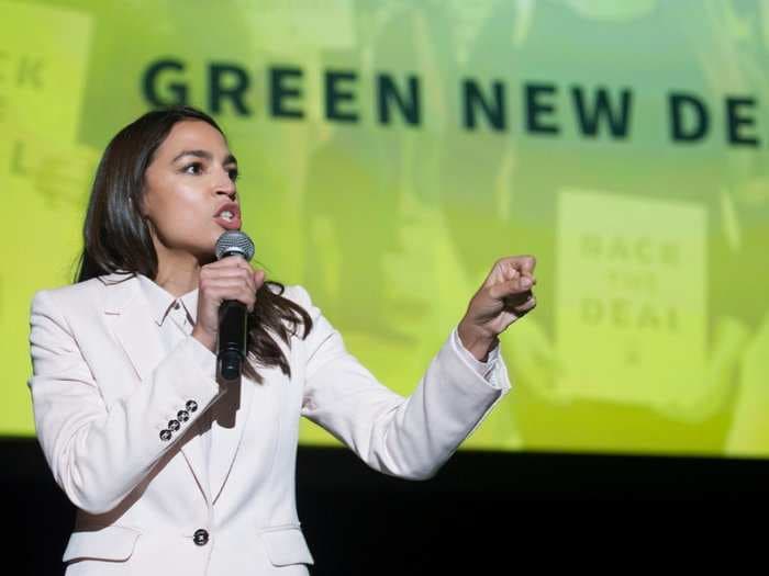 Democratic primary voters like Alexandria Ocasio-Cortez's Green New Deal more than Joe Biden's climate plan
