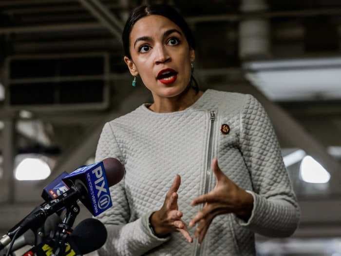 Alexandria Ocasio-Cortez accused border patrol officials of forcing female migrants to drink out of toilets while detained