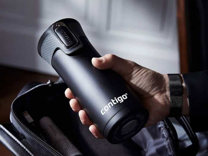 This insulated travel mug is completely leak-proof so your coffee will never spill in your bag - and it's under $20
