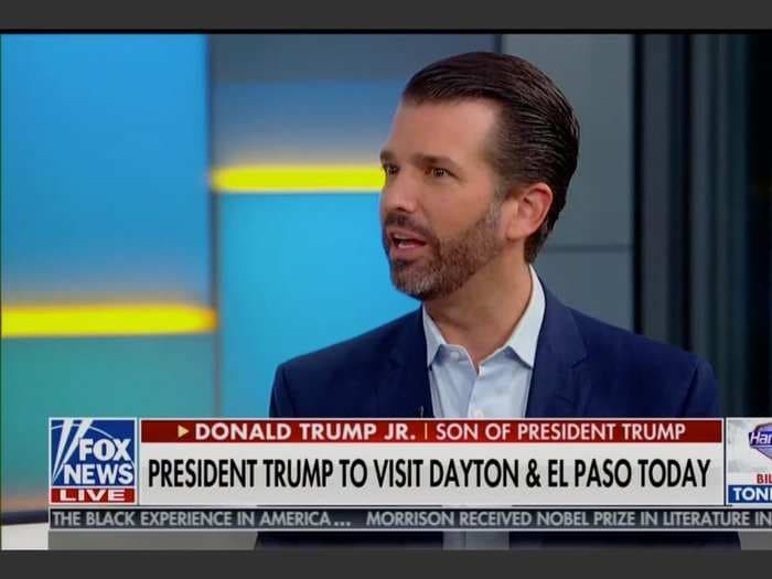 Donald Trump Jr. compared a Texas congressman tweeting out a list of Trump donors to the Dayton, Ohio shooter's 'kill list'