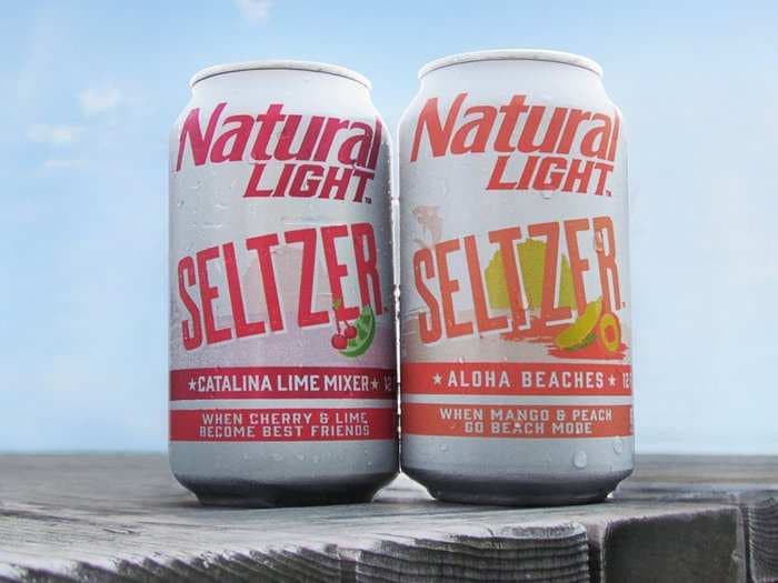 Natural Light is coming out with its own hard seltzer to compete with 'bro' favorite White Claw