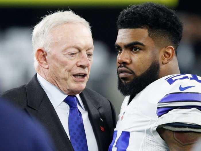 Jerry Jones says he expects Ezekiel Elliott's holdout to last into the regular season, and there doesn't appear to be an end in sight