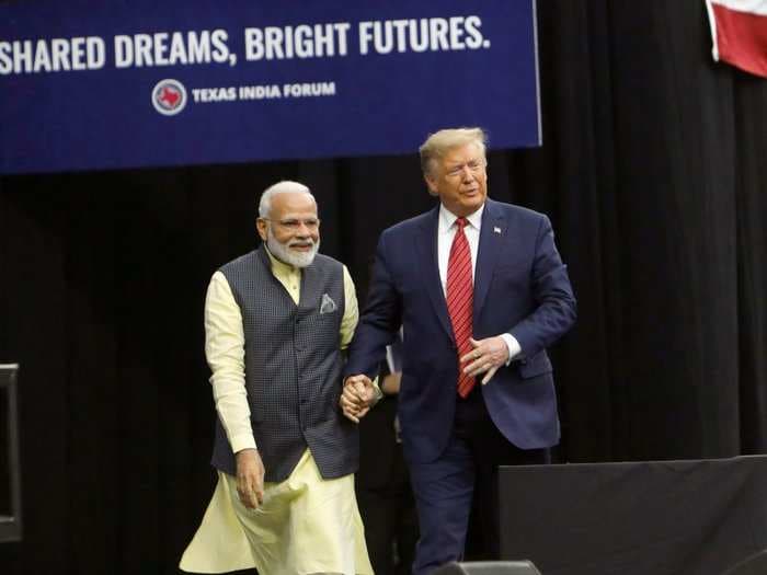 'Howdy, Modi!' India's prime minister joins Trump at rally and touts him as a 'true friend'