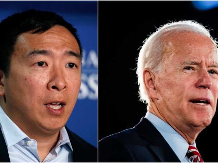 Undecided 2020 voters like Andrew Yang and Joe Biden the most of all the Democratic candidates