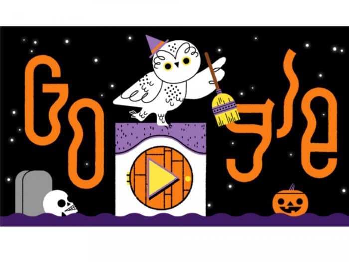 Google turned its homepage into a spooky trick or treat game to celebrate Halloween