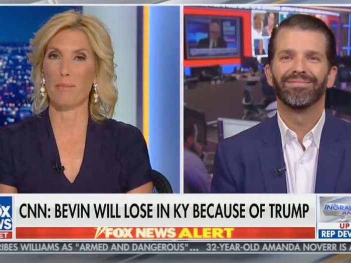 Donald Trump Jr and Fox News teamed up to absolve Trump of a landmark Kentucky defeat, despite him campaigning for the losing candidate