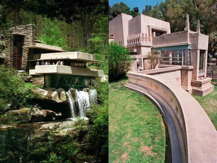 You can virtually visit some of the country's most famous buildings designed by Frank Lloyd Wright