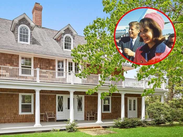 Jackie Kennedy's childhood summer home just hit the market. Here's a look inside the 125-year-old Hamptons property.