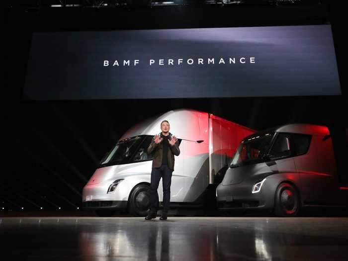Tesla breaks through $1,000 for first time ever after Musk tells employees it's time to ramp up production of its Semi truck