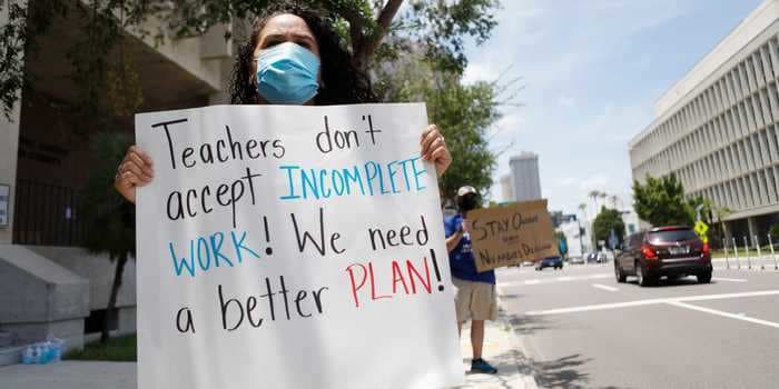 Teacher unions across the US say they're 'extremely fearful' about in-person classes and demand states take more measures to keep them safe