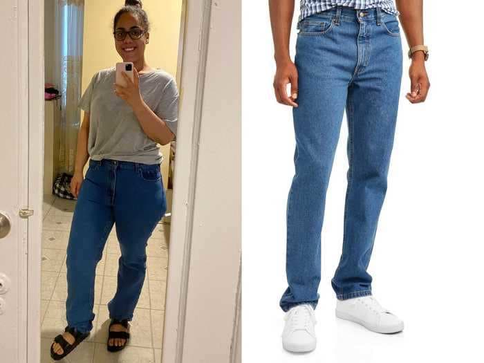 I tried the $10 Walmart jeans that are all over TikTok, and they're surprisingly similar to a more expensive pair I already own