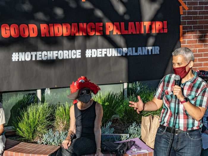 Activists are chasing Palantir across the US this week to protest its contracts with ICE