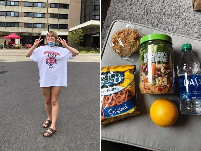 What a day in quarantine looks like for a student living in a dorm at the University of Wisconsin-Madison