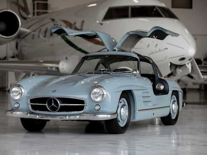 A rare 1957 Mercedes just auctioned for $1.15 million — see inside the pristinely restored icon