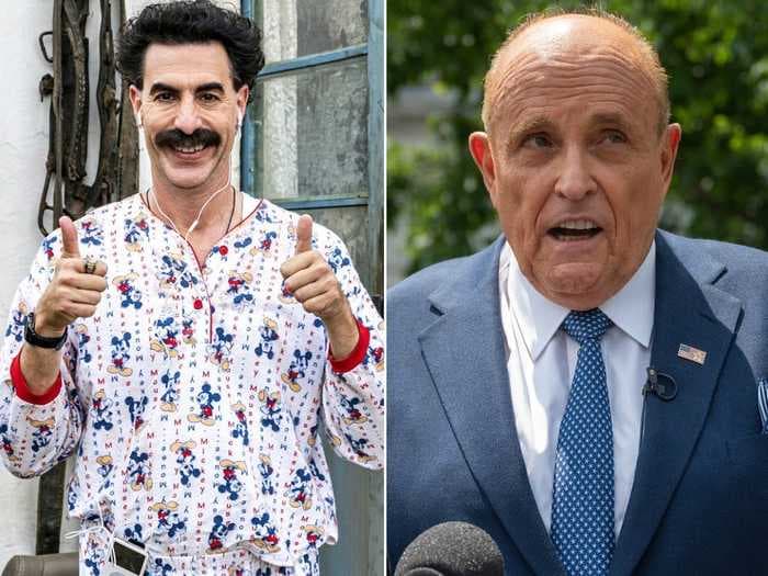 Sacha Baron Cohen explains how Rudy Giuliani's scene was filmed in 'Borat 2'