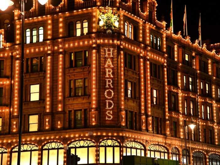 The luxury department store Harrods was blockaded as crowds of shoppers breaking COVID-19 rules poured into central London