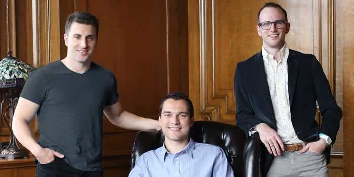 Airbnb's 3 cofounders shed a combined $9 billion in net worth after stock plunges 24% from IPO peak