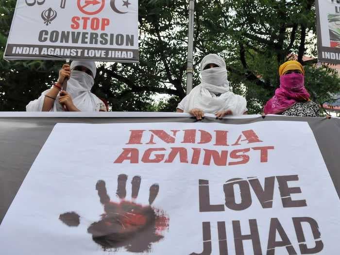 Muslim men are being arrested in India under an anti-conversion law based on the 'love jihad' conspiracy theory