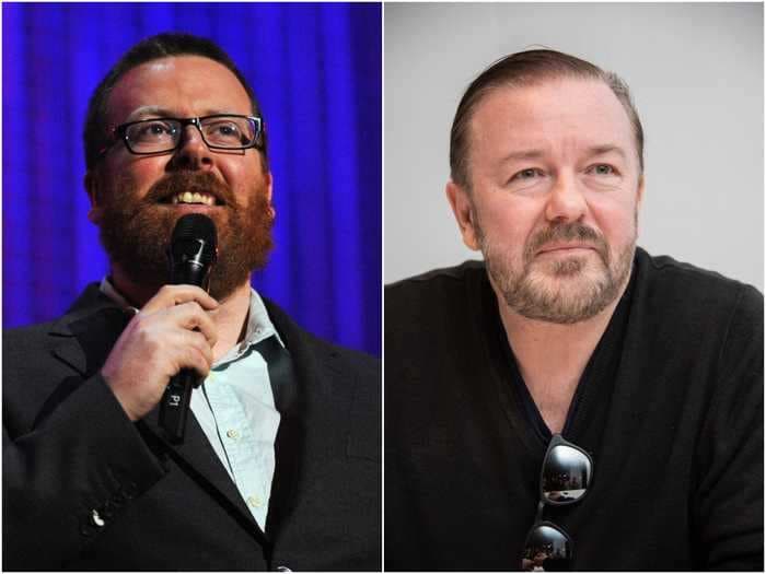 Comedian Frankie Boyle called out Ricky Gervais for 'lazy' jokes about trans people