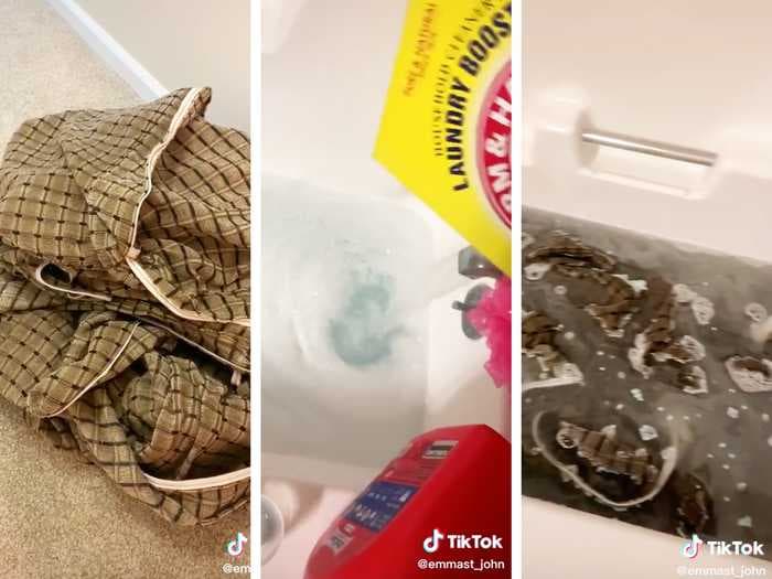 Laundry stripping videos are satisfying to watch on TikTok, but professional cleaners say the hack often isn't necessary