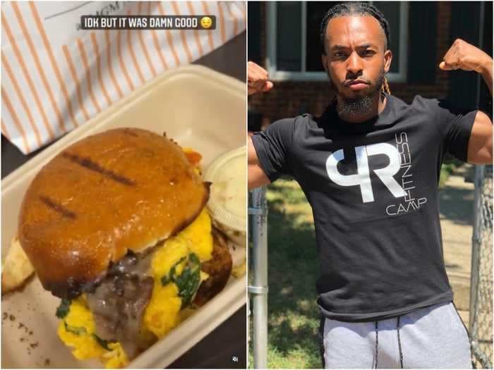 A personal trainer publicly shamed a client for eating a burger, then posted a video online to 'send a message.' His peers are not impressed.
