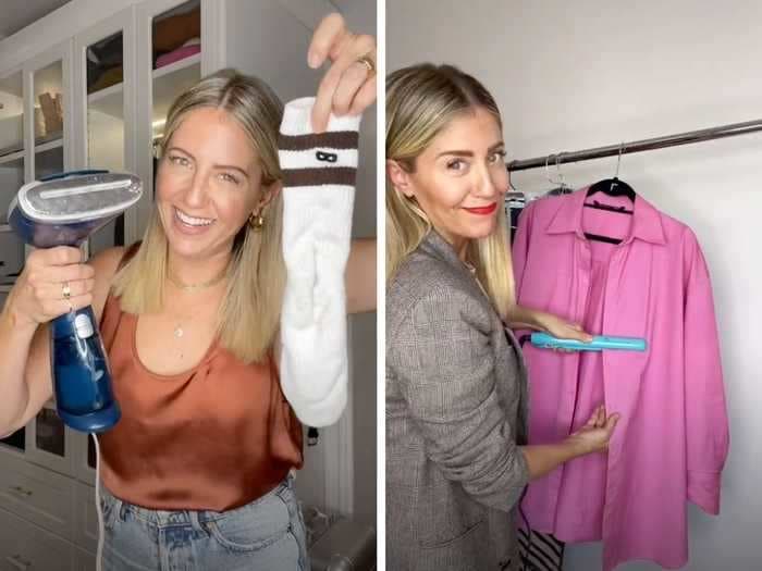 A former celebrity stylist shares 3 time-saving wardrobe hacks, including a clever swap for an iron