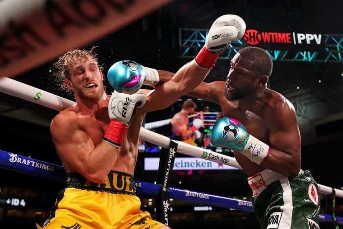 Logan Paul told conspiracy theorists baselessly claiming Floyd Mayweather KO'd him to 'shut the f--- up'