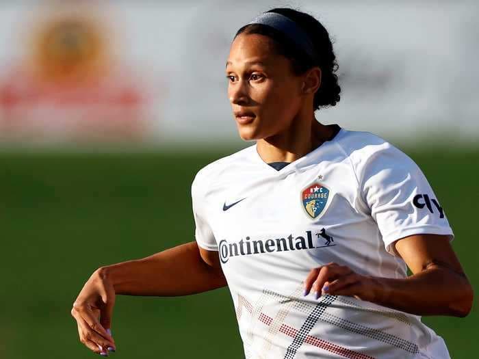 An American soccer star responded to her Olympics team snub with 2 goals in 6 minutes for her club