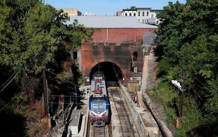 An 1870s-era rail tunnel used by Amtrak could be a possible beneficiary of federal infrastructure funding