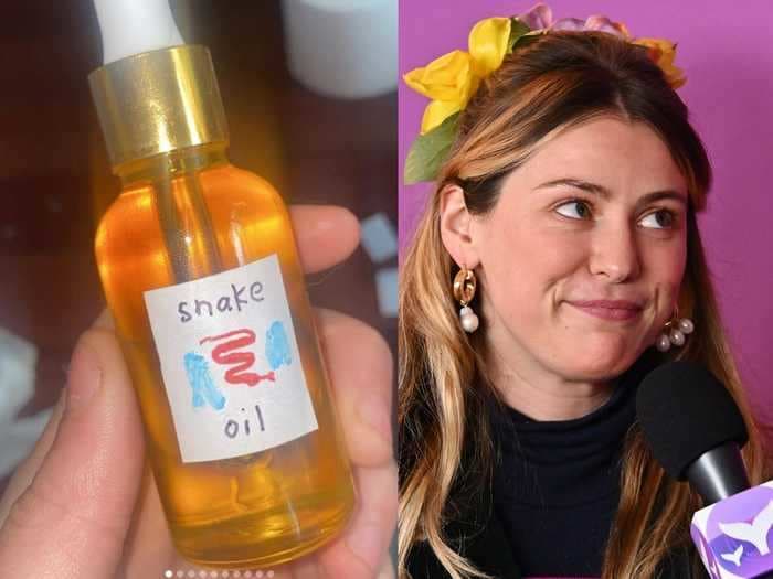 Caroline Calloway released a 'snake oil' skincare product, but a dermatologist says the concoction is probably not the 'elixir of youth' it's billed as
