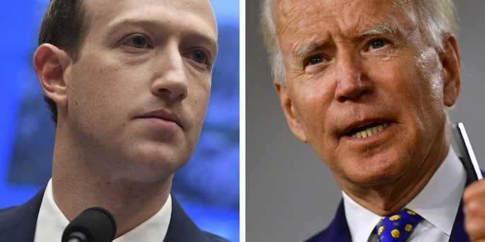 Facebook hit back at Biden, saying the White House is looking for 'scapegoats for missing their vaccine goals'
