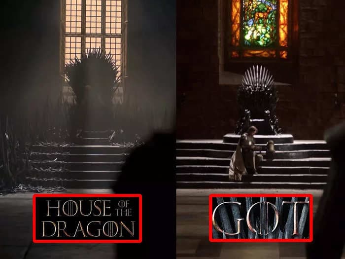 New footage from 'House of the Dragon' shows how the Iron Throne has been changed to better match George R.R. Martin's version from the books
