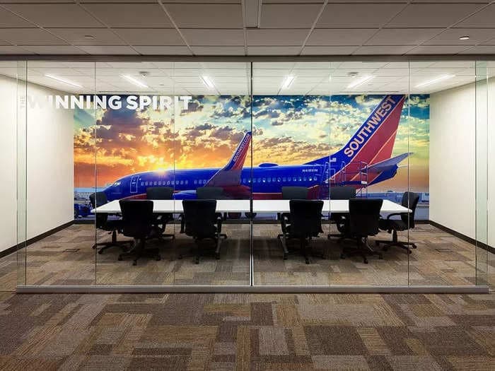 Southwest Airlines shows off its unique history and company culture with its corporate office - see inside the company's Texas headquarters