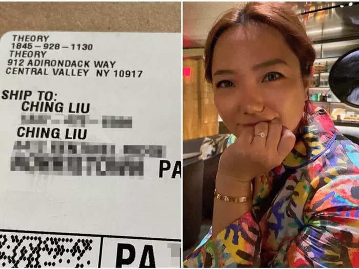 Theory apologizes after a Chinese customer says the fashion brand sent her a package with a racial slur instead of her name