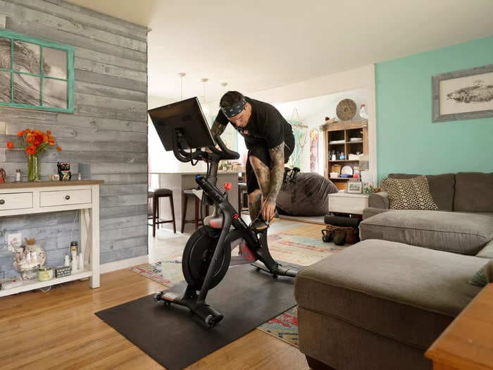 Peloton isn't selling as many bikes and treadmills anymore because people are going back to the gym