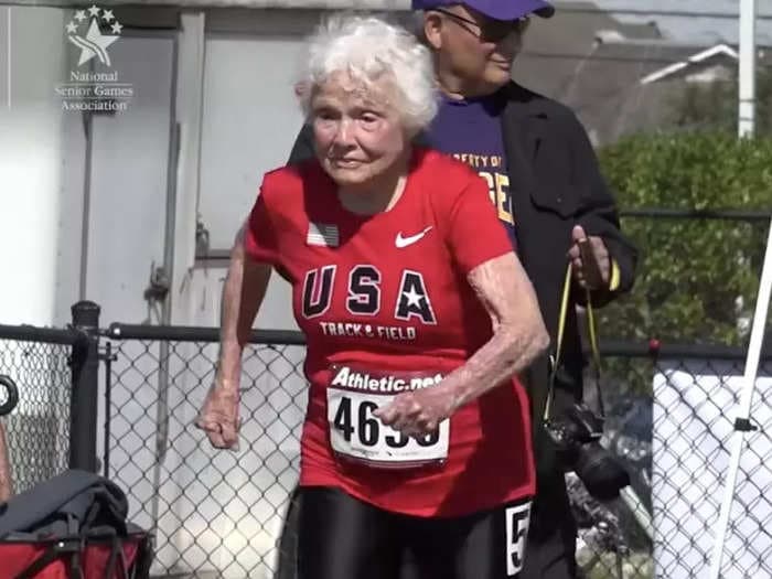A 105-year old sprinter nicknamed 'Hurricane' broke a world 100m record, then said she was annoyed she didn't break it by more