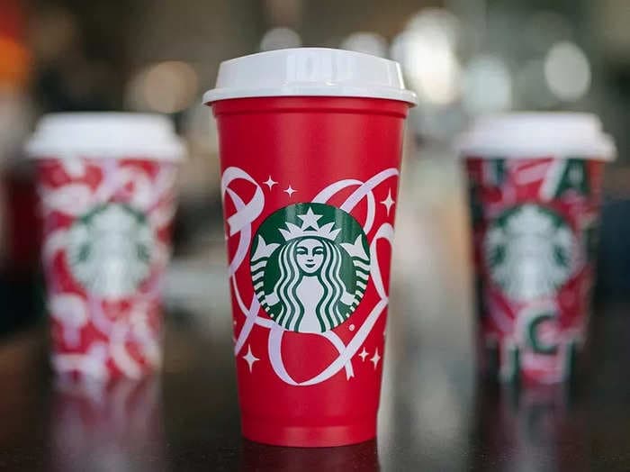 How to get a limited-edition, reusable Starbucks holiday cup for free this Thursday