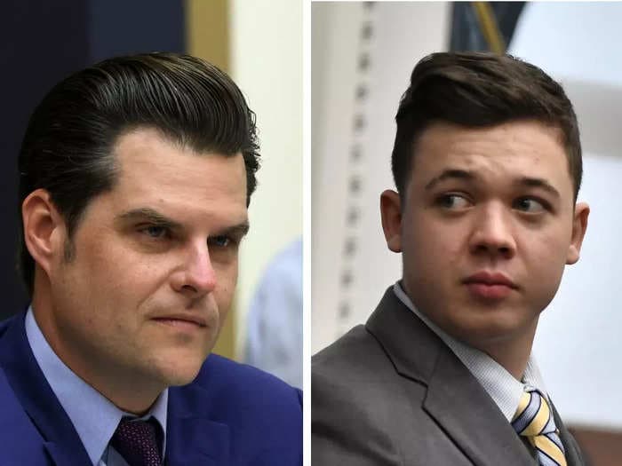 Matt Gaetz said his office is open to hiring Kyle Rittenhouse as a congressional intern if he's 'interested in helping the country in additional ways'