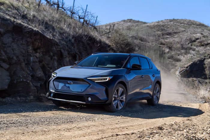 Subaru's first electric model is here — and the outdoorsy SUV brings the brand to peak Subaru